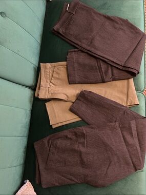 Old Navy Brown and Tan Skinny Pants Duo